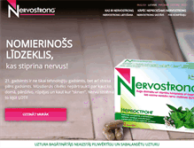 Tablet Screenshot of nervostrong.com